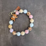 Dunkle Kuh Wristlet Schlüsselanhänger 🐄🤎