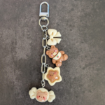Cookie Bear Charm Keychain
