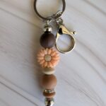 Sunflower Mocha Keychain