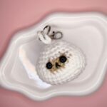 Sad Onigiri Amigurumi Keychain