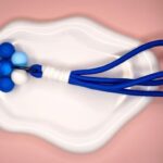 Blue Bloom Paracord Keychain
