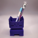 3D Druck Stiftehalter Katze Lila