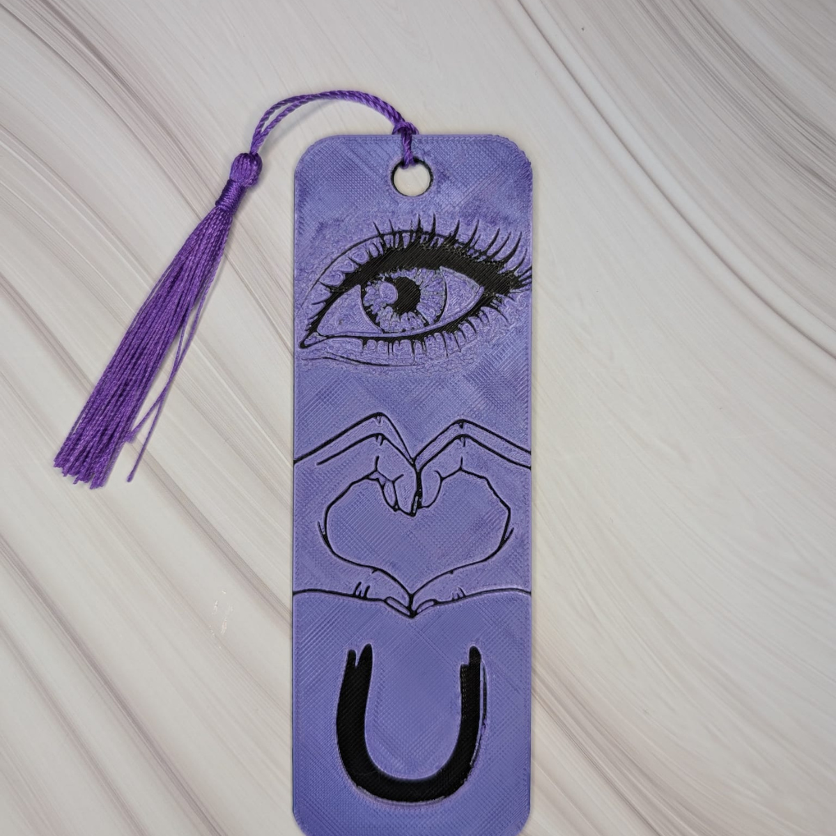 Eye Love You 3D Druck Lesezeichen 👁️💜