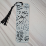 I Love You 3D Druck Lesezeichen 🤍🖤