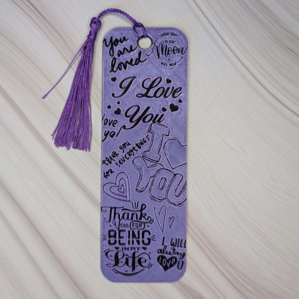 I Love You 3D Druck Lesezeichen 💜