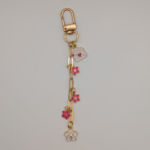 Schlüsselanhänger Kirschblüten & Liebesbrief – Rosa Pink