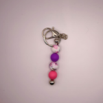 Schlüsselanhänger Perlen Bunt – Karabiner Design
