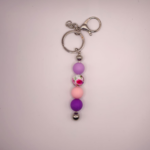 Schlüsselanhänger Perlen Rosa-Pink – Bunter Mix