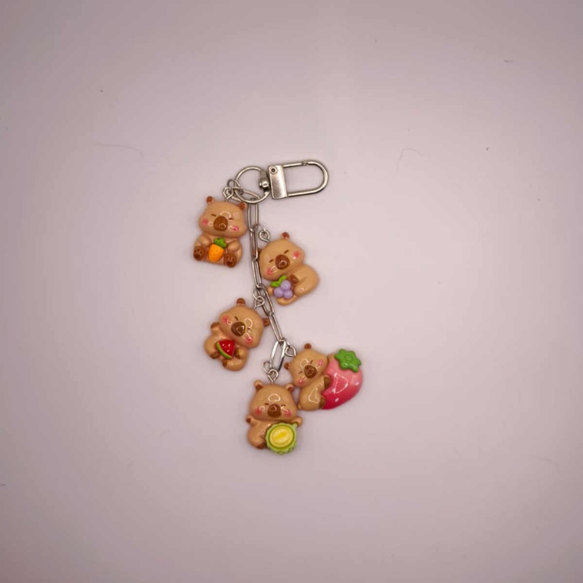 Schlüsselanhänger Polymer Clay Figuren Bunt