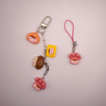 Schlüsselanhänger Polymer Clay Matrjoschka & Mais