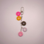 Schlüsselanhänger Polymer Clay Donut & Süßigkeiten