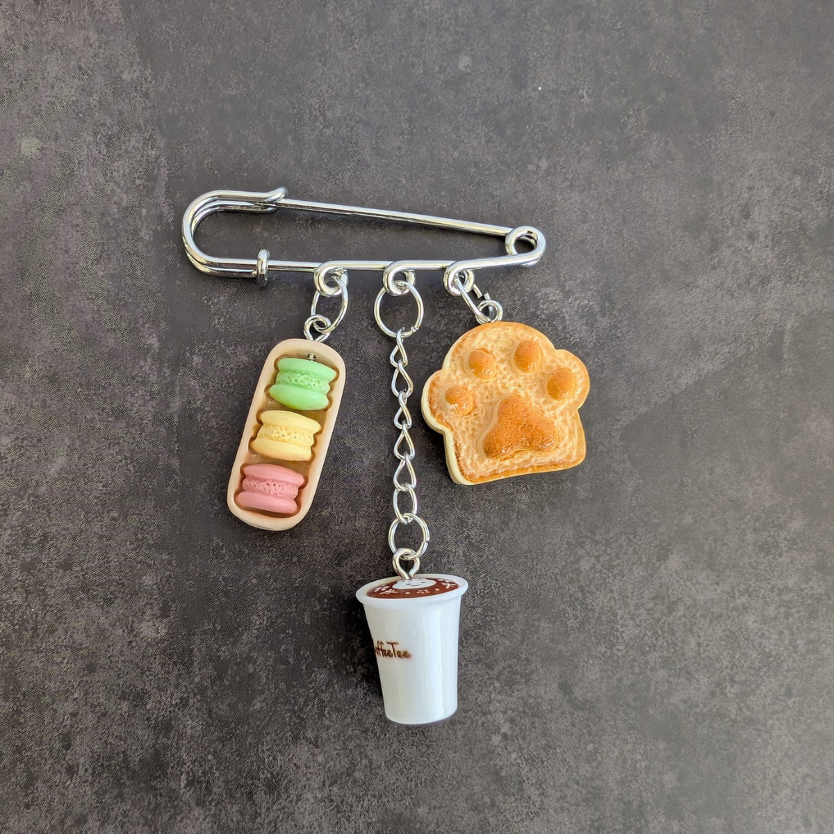 Kaffee Kawaii Sicherheitsnadel Brosche