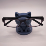 3D Druck Katzen-Brillenhalter Grau-Blau (auch Wunschfarbe möglich) 😺👓