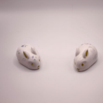 Gipsfiguren Hasen Weiß Handbemalt mit Motiven 🐰🎨