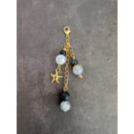 Schwarz Gold Charm Anhänger