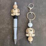 Hunde Set Kugelschreiber & Schlüsselanhänger