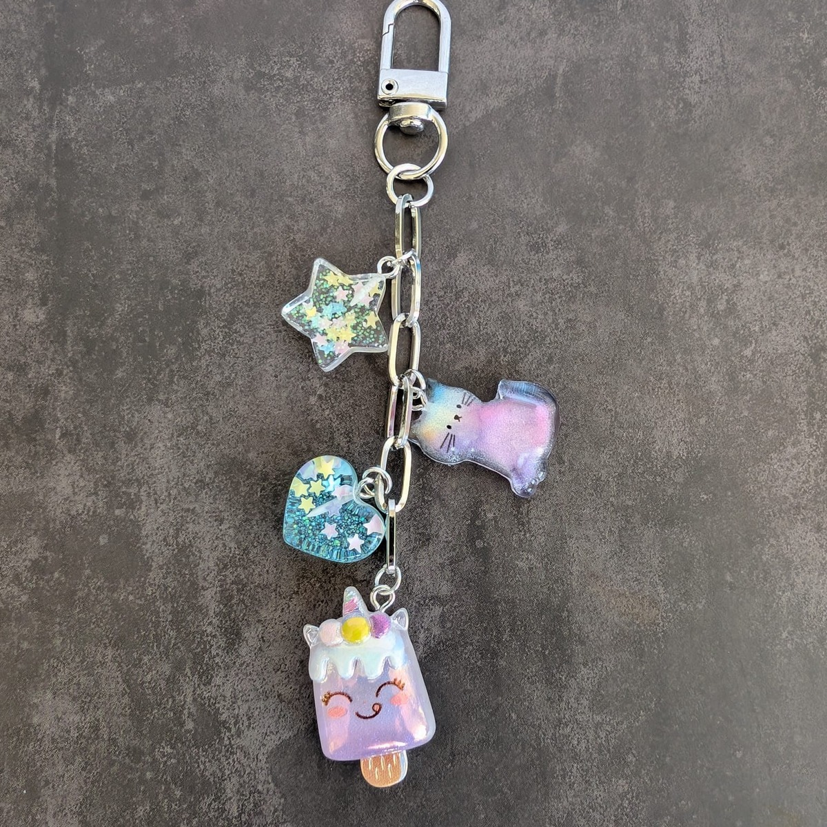 Galaxy Sweets Charm Keychain