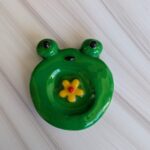 Grüner Frosch Sorgenstein 🐸🌼