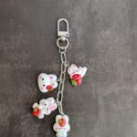 Berry Bunny Charm Keychain