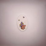 Gips Untersetzer Kawaii Bärchen oval 🐻