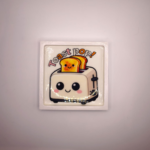 Gips Untersetzer Kawaii Toaster 🍞