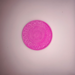 Gips Untersetzer Mandala Pink Magenta
