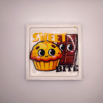 Gips Untersetzer Sweet Bite Muffin Schokolade 🧁