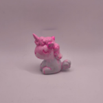 Gips Figur Einhorn Rosa Weiß Deko